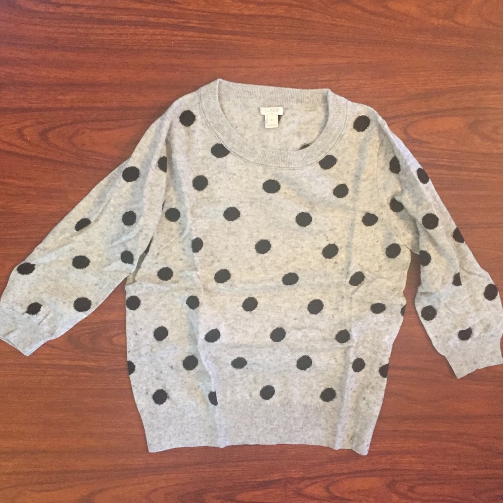 Jcrew Polka Dot Sweater